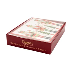 Caspari Christmas And Holiday Cards|Boxed Holiday Cards|Row Of Nutcrackers Classic Boxed Christmas Cards - includes 15 cards & envelopes