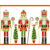 Personalization by Caspari Personalized Holiday Cards|Personalized Christmas Cards|Row of Nutcrackers Personalized Christmas Cards