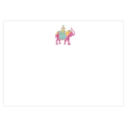 Caspari Correspondence Cards|Royal Elephant Multi Correspondence Cards - 12 Per Package