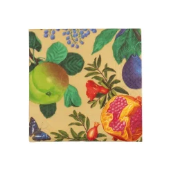 Caspari Paper Cocktail Napkins|Royal Orchard Gold 2 Cocktail Napkins - includes 12 Cocktail Napkins