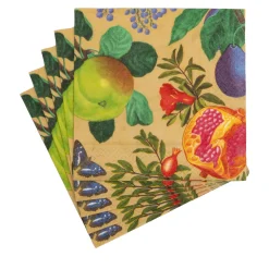 Caspari Paper Luncheon Napkins|Royal Orchard Gold 2 Luncheon Napkins - includes 20 Luncheon Napkins