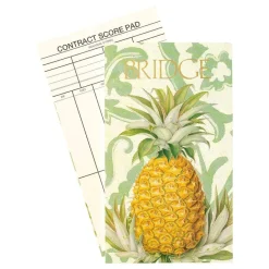 Caspari Bridge|Royal Pineapple Bridge Score Pad - 1 Each