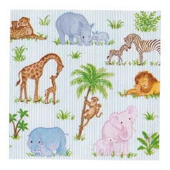 Caspari Paper Cocktail Napkins|Safari Baby Cocktail Napkins - 20 Per Package