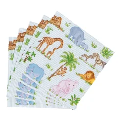 Caspari Paper Cocktail Napkins|Safari Baby Cocktail Napkins - 20 Per Package