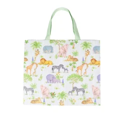 Caspari Baby Shower|Gift & Bottle Bags|Safari Baby Large Gift Bags - 1 Each
