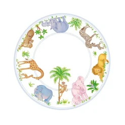 Caspari Paper Salad And Dessert Plates|Safari Baby Paper Salad & Dessert Plates - 8 Per Package