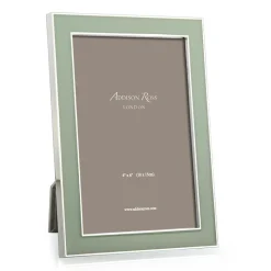 Addison Ross Mother'S Day|Pictures, Frames & Clocks|Sage Green Enamel 5" x 7" Picture Frame with Silver Trim - 1 Each