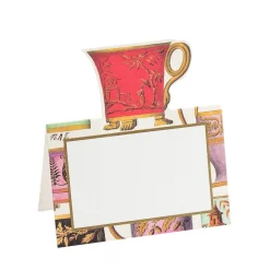 Caspari Place Cards|Salon de Thé Die-Cut Place Cards - 8 Per Package