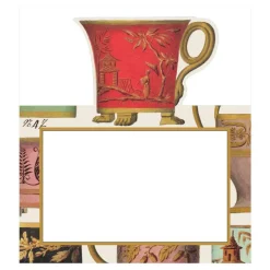 Caspari Place Cards|Salon de Thé Die-Cut Place Cards - 8 Per Package