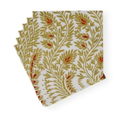 Caspari Paper Luncheon Napkins|Samsara Gold Luncheon Napkins - 20 Per Package