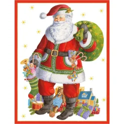 Caspari Christmas And Holiday Cards|Boxed Holiday Cards|Santa Claus Lane Boxed Christmas Cards - 15 Cards & 15 Envelopes
