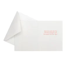 Caspari Christmas And Holiday Cards|Boxed Holiday Cards|Santa With Dogs Petite Boxed Christmas Cards - includes 15 cards & envelopes