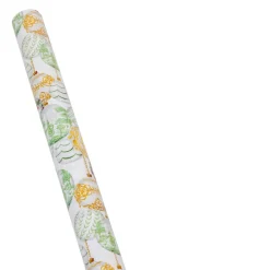 Caspari Christmas Wrapping Paper|Savannah White Gift Wrap