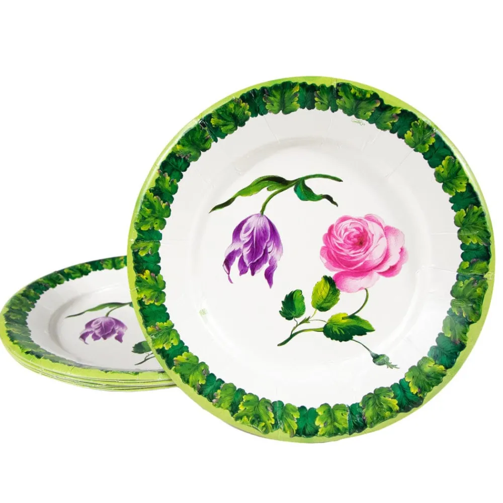 Caspari Paper Salad And Dessert Plates|Sceaux Chic Salad & Dessert Plates - 8 Per Package