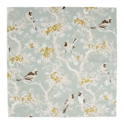 Caspari Paper Cocktail Napkins|Scenic Songbirds Celadon Cocktail Napkins - 20 Per Package