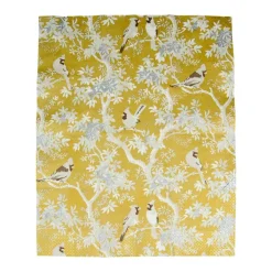 Caspari Paper Guest Towels|Scenic Songbirds Gold & Ivory Guest Towel Napkins - 15 Per Package