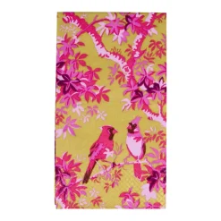 Caspari Paper Guest Towels|Scenic Songbirds Rose & Gold Guest Towel Napkins - 15 Per Package