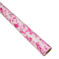 Caspari Christmas Wrapping Paper|Wrapping Paper|Scenic Songbirds Rose Gift Wrap - One 30" X 8' Roll