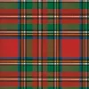 Caspari Christmas Wrapping Paper|Scottish Tartan Red Roll Wrap - includes 1 Roll