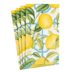 Caspari Paper Guest Towels|Seville Paper Guest Towel Napkins in Ivory - 15 Per Package