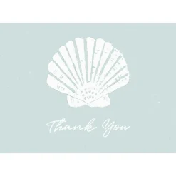 Caspari Thank You Notes|Seychelles Aqua Thank You Notes - 8 Note Cards And Envelopes