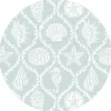 Caspari Placemats|Paper Placemats|Seychelles Die-Cut Placemat in Aqua - 4 Per Package
