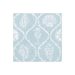 Caspari Paper Cocktail Napkins|Seychelles Paper Cocktail Napkins in Aqua - 20 Per Package