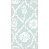 Caspari Paper Guest Towels|Seychelles Paper Guest Towel Napkins in Aqua - 15 Per Package