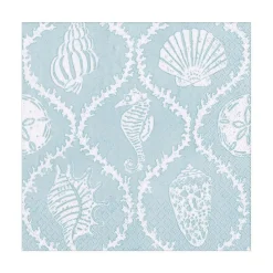 Caspari Paper Luncheon Napkins|Seychelles Paper Luncheon Napkins in Aqua - 20 Per Package