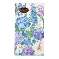 Caspari Paper Guest Towels|Shades Of Blue Guest Towel Napkins - 15 Per Package