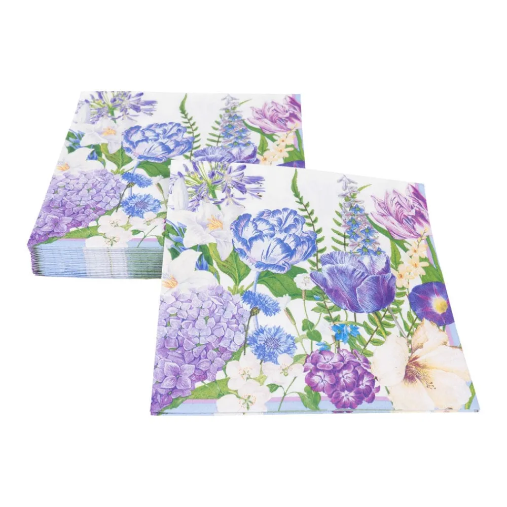 Caspari Paper Luncheon Napkins|Shades Of Blue Luncheon Napkins - 20 Per Package