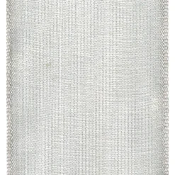 Caspari Christmas Ribbons & Bows|Hanukkah|Sheer Silver Wired Ribbon - 9 Yard Spool