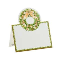 Caspari Place Cards|Shell Wreath Place Cards Die Cut Package 8 In