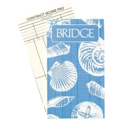 Caspari Bridge|Shells Bridge Score Pad - 1 Each