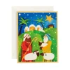 Caspari Christmas And Holiday Cards|Boxed Holiday Cards|Shepherds Christmas Classic Boxed Christmas Cards - includes 15 cards & envelopes