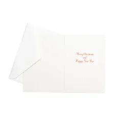 Caspari Christmas And Holiday Cards|Boxed Holiday Cards|Shining Christmas Tree Small Boxed Christmas Cards - includes 15 cards & envelopes