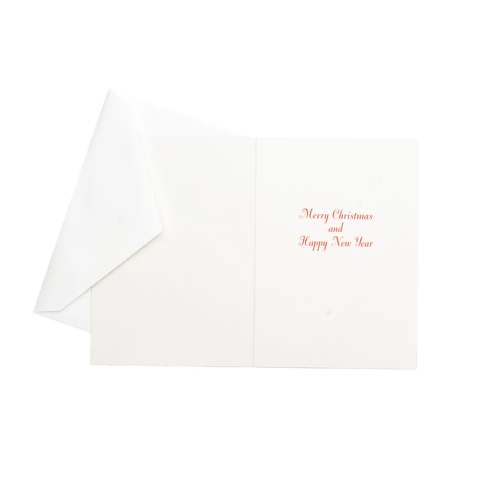 Caspari Christmas And Holiday Cards|Boxed Holiday Cards|Shining Christmas Tree Small Boxed Christmas Cards - includes 15 cards & envelopes