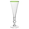 William Yeoward Glass Drinkware|Glass Drinkware|Siena Champagne Flute in Green