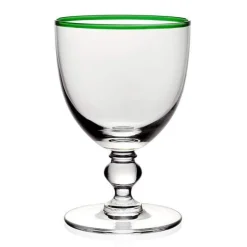 William Yeoward Glass Drinkware|Glass Drinkware|Siena Water Glass in Green