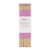 Caspari Birthday|Slim Birthday Candles in Candy Pink & Gold - 16 Candles Per Package