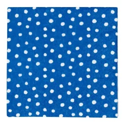 Caspari Paper Cocktail Napkins|Small Dots Royal Blue Cocktail Napkins - 20 Per Package