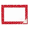 Caspari Christmas Gift Tags & Labels|Gift Tags & Enclosure Cards|Small Dots Self-Adhesive Labels in Red - 12 Per Package