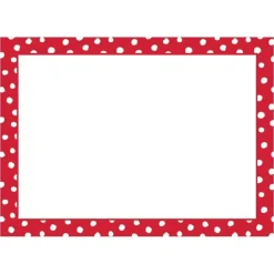 Caspari Christmas Gift Tags & Labels|Gift Tags & Enclosure Cards|Small Dots Self-Adhesive Labels in Red - 12 Per Package