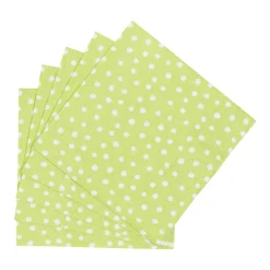 Caspari Paper Cocktail Napkins|Small Dots Spring Green Cocktail Napkins - 20 Per Package