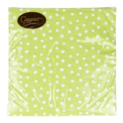 Caspari Paper Luncheon Napkins|Small Dots Spring Green Luncheon Napkins - 20 Per Package