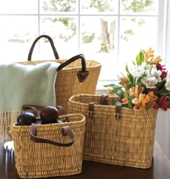 Willow Group Throws & Tote Bags|Small Rectangle Straw Tote 7" - 1 Each