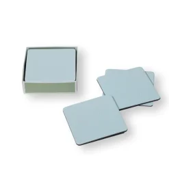 Caspari Coasters|Soft Aqua Lizard Coasters - 8 Per Package