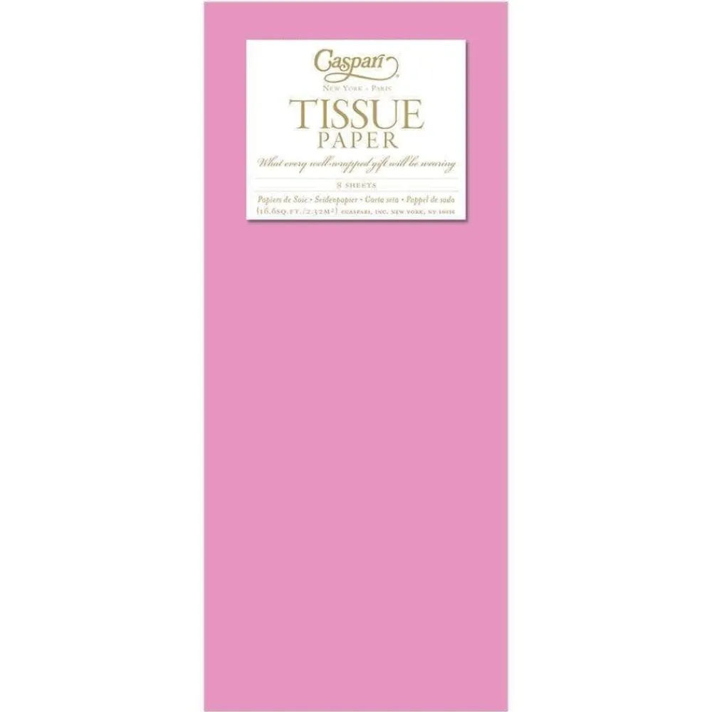 Caspari Birthday|Tissue Paper|Solid Tissue Paper in Raspberry - 8 Sheets Included