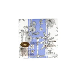Caspari Hanukkah|Paper Luncheon Napkins|Southern Palms Blue & White Luncheon Napkins - 20 Per Package