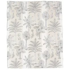 Caspari Paper Guest Towels|Southern Palms Flax & White Guest Towel Napkins - 15 Per Package